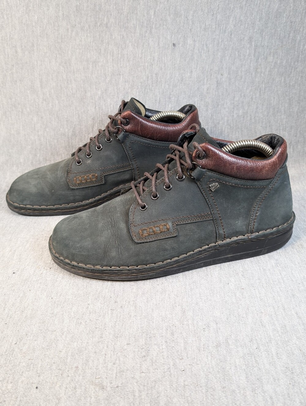 Finn Comfort Germany Suede Ankle Boots Women's 39 Blue Green Brown